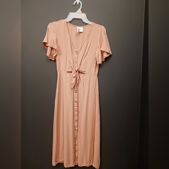 Mimi Chica Dresses & Skirts - Mimi Chica womens light pink dress